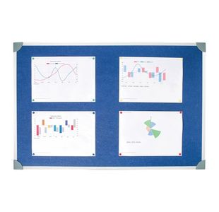 Felt Noticeboard 900X600Mm Blue