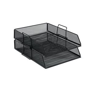 Wire Mesh Letter Tray Black