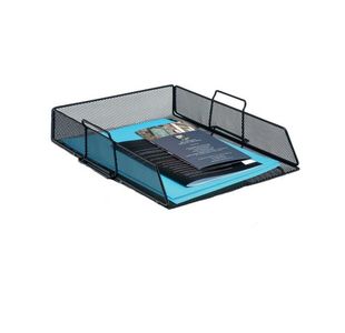 Wire Mesh Letter Tray Black