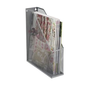 Mesh Magazine Rack A4+ Silver