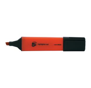 Highlighter Chisel Tip Red Pk12