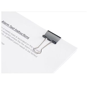 Foldback Clips 25Mm Black Pk12