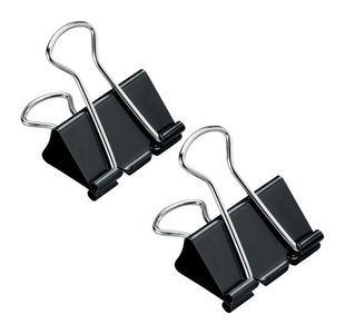 Foldback Clips 32Mm Black Pk12