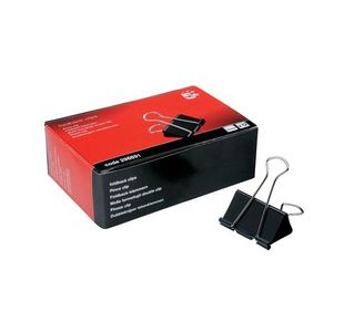 Foldback Clips 51Mm Black Pk12