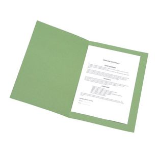 Sq Cut Folder 250Gsm Fc Grn Pk100