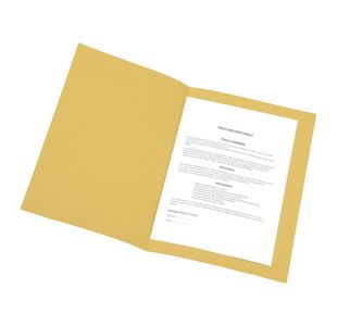 Sq Cut Folder 250Gsm Fc Ylw Pk100