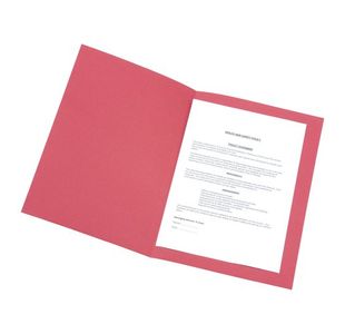Sq Cut Folder 250Gsm Fc Red Pk100