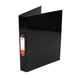 2 O-Ring Binders A4 Blk Pk10