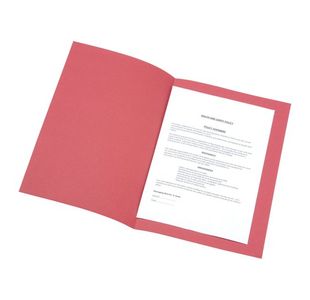 Sq Cut Folder 180Gsm Fc Red Pk100