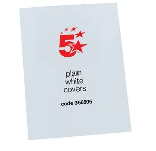 Bndg Covers 250Gsm A4 White Pk100