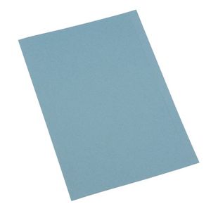 Sq Cut Folder 250Gsm A4 Blue Pk100