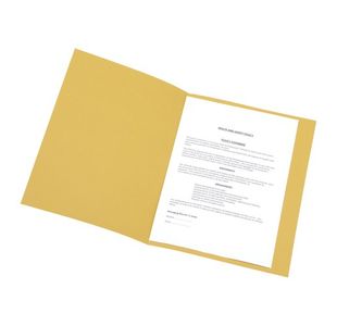 Sq Cut Folder 250Gsm A4 Ylw Pk100
