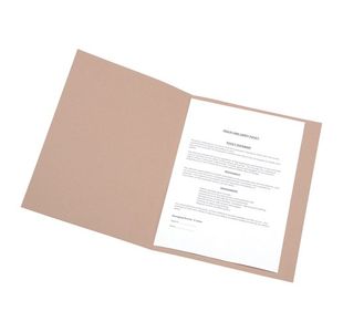 Sq Cut Folder 250Gsm A4 Buff Pk100