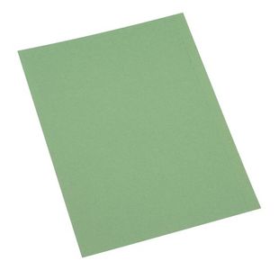 Sq Cut Folder 250Gsm A4 Grn Pk100