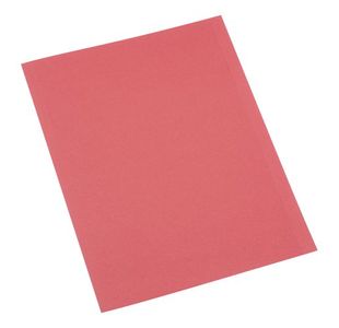 Sq Cut Folder 250Gsm A4 Red Pk100