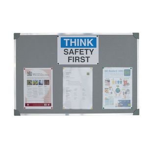 Felt Noticeboard 900X600Mm Grey