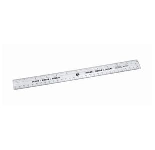 Ruler Metric/Imperial 300Mm Clr Pk10