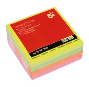 Re-Move Nt Cube 76X76Mm Neon Rainbow