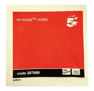 Re-Move Nt Cube Pad 76X76Mm Ylw