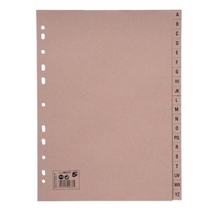 Eco Index A-Z Card A4 Buff Pk20