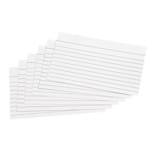 Recd Cards 5X3In 127X76Mm Wht Pk100