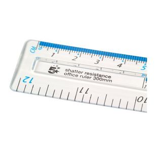 Ruler Shatter-Resistant 300Mm Clr