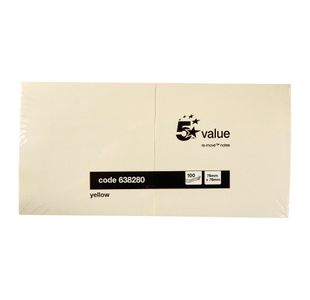 Sticky Notes Repb 76X76Mm Ylw Pk12