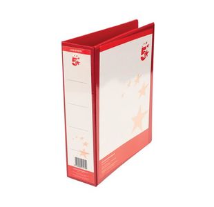 A4 Pres Lever Arch File Pp 58Mm Red