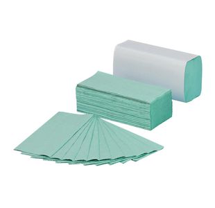 Hand Towel C-Fold Grn Pk12