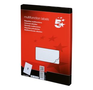 Mpps Labels 297X210Mm White Pk100