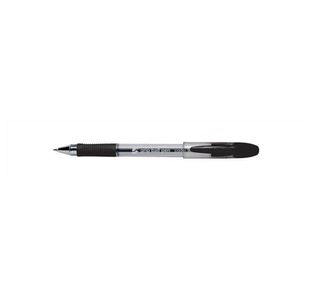 Elite Rubber Grip Ball Pen Blk Pk12