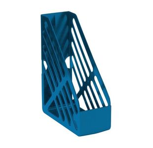 Magazine Rack File Foolscap Blue