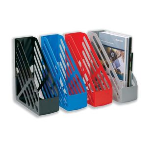 Magazine Rack File Foolscap Blue