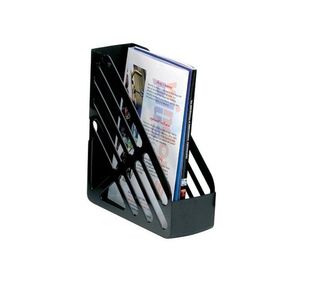Magazine Rack File Foolscap Black