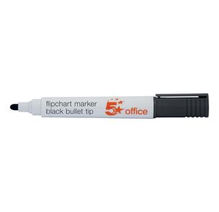 Flipchart Marker Bullet Tip Blk Pk12