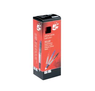 Retr Grip Ball Pen Med Blue Pk10