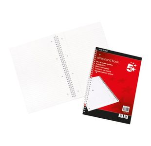 Notebook 100A4 Red/Wht Pk10