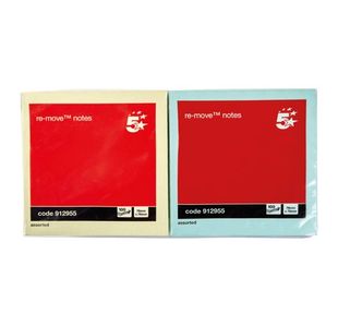 Re-Move Notes Pastel 76X76Mm Pk12