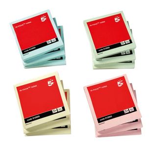 Re-Move Notes Pastel 76X76Mm Pk12