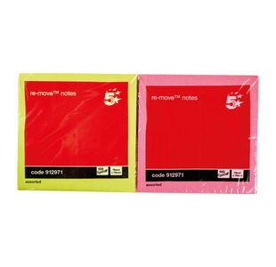 Repb Neon 76X76Mm Ast Pk12