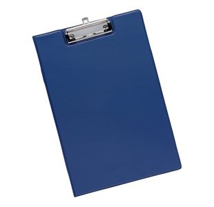 Fold-Over Clipboard Front Pkt Fc Blu