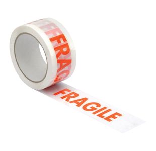 Printed Tape Fragile 48Mmx66M Pk6