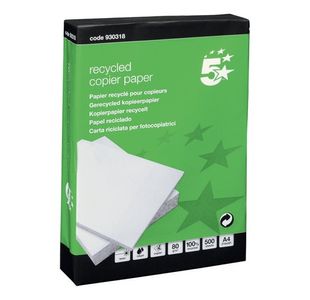 Eco Copier Paper Recycled A4 Wht Pk5