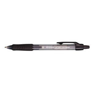 Gel Rollerball Retractable Blk Pk12