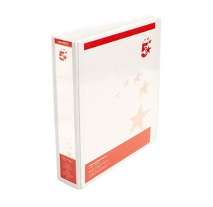 A4 Pres Ring Binder 38Mm White Pk10