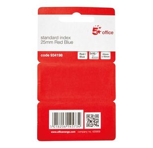 Index Flags 50/Pack 25Mm Red/Blu Pk2