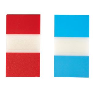 Index Flags 50/Pack 25Mm Red/Blu Pk2