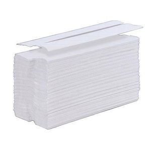 Hand Towel 1-Ply Wht Pk12