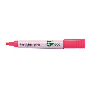 Eco Highlighter Chisel Tip Pink Pk10