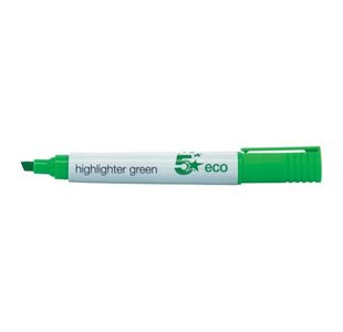 Eco Highlighter Chisel Tip Grn Pk10